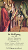 St. Wolfgang Holy Card
